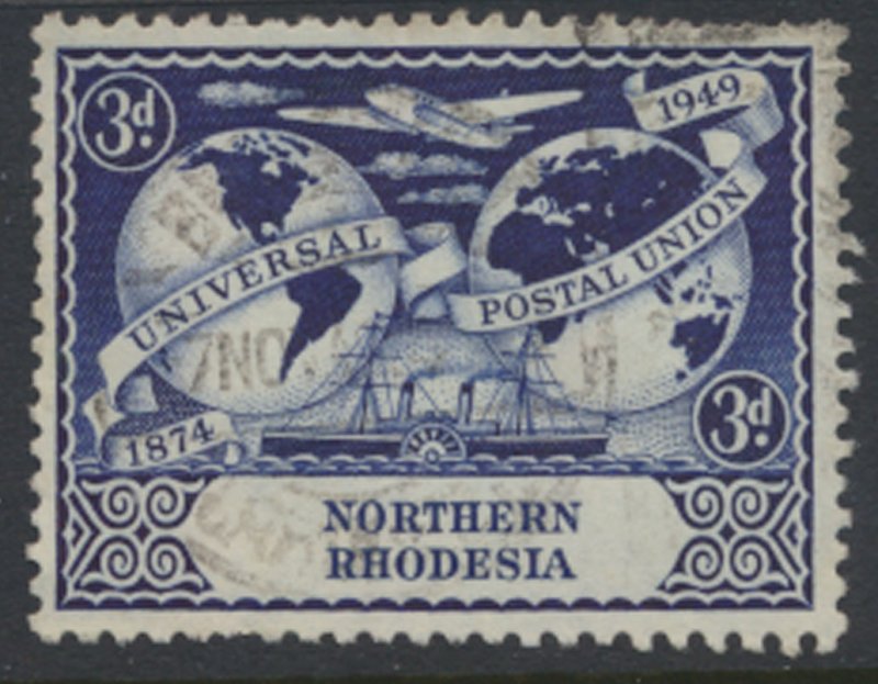 Northern Rhodesia  SG 51 UPU  1949  SC# 51 Used  see detail and scan