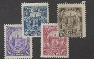 El Salvador SC#125-128 Mint Fine SCV$65.50.00...Worth a Close Look!!