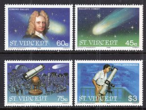 St Vincent 918-921 Halley's Comet MNH VF