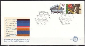 Netherlands, Scott cat. 592-593. Dutch Poet & Painter issue. First day cover. ^