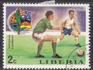 Liberia 676 World Cup Soccer 1974