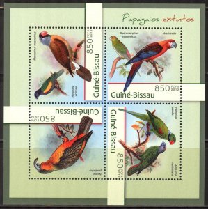 Guinea Bissau 2012 Birds Parrots Sheet MNH