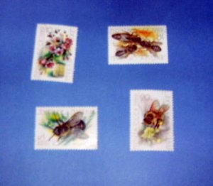 Russia - 5771 - 74 , MNH Set....Honeybees. SCV - $1.70