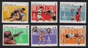 Caribic Pre-Olympics Moscow 1980 6v 1979 MNH SG#2570-2575