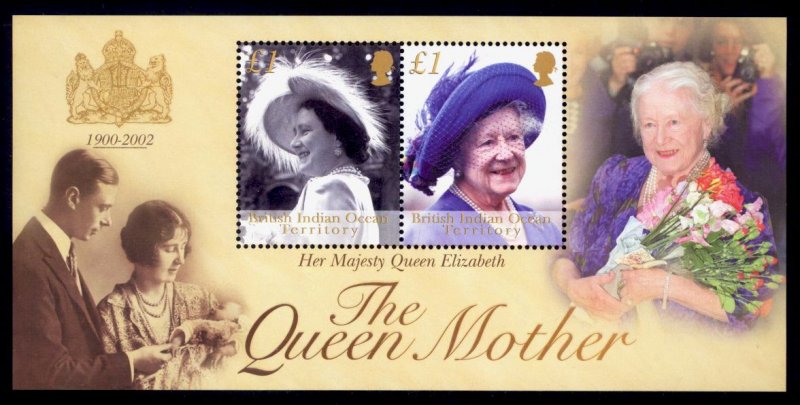 British Indian Ocean Territory Sc# 247 MNH Queen Mother (S/S)