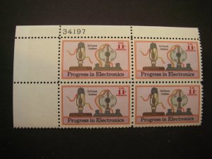 Scott C86, 11c Progress in Electronics, PB4 #34197 UL, MNH Airmail Beauty