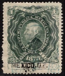 1878 Mexico Revenue 1 Centavo Documentary (Documents & Books)