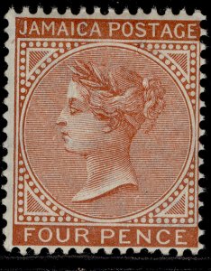 JAMAICA QV SG48, 4d red-brown, LH MINT. Cat £75.