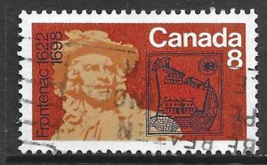 Canada 561ii: 8c Frontenac and Fort Saint-Louis, Quebec, used, VF