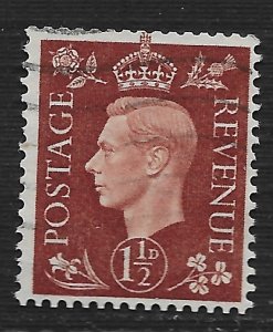 Great Britain #237a 1 1/2p King George VI ~ Used