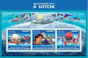 Winter Olympic Games Sochi 2014 Olympics Sports Guinea MNH stamp set