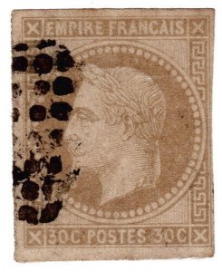 (I.B) France Colonial Postal : General Issue 30c