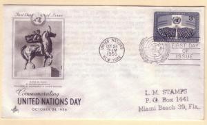 United Nations FDC Sc. # 45 UN Day  L 129