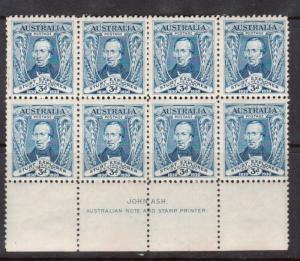 Australia #105 VF Mint John Ash Imprint Block Of Eight