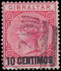 Gibraltar #23, Incomplete Set, 1889, Used