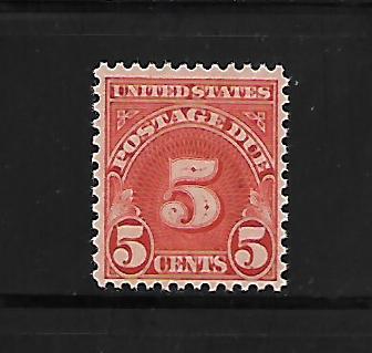 USA, J73 MINT HINGED, NUMERAL POST