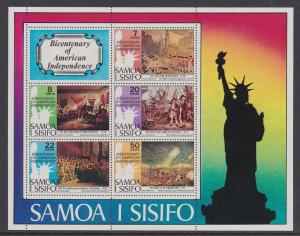 432a Samoa 1974 American Independence SS MNH