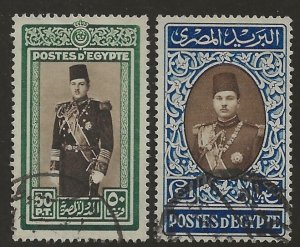 Egypt 239-40  1939 set fine used