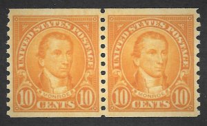 Doyle's_Stamps: XF MNH Coil Pair Scott #603** of 1924