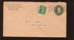 343 Schermack Used on International Stamp Company Uprated Cover MG75