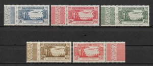 French Sudan 1940,Air Mail Omnibus,Scott # C1-C5,VF MNH**OG (FR-1)