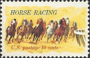 # 1528 MINT NEVER HINGED HORSE RACING