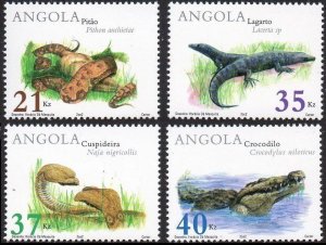 2002 Angola 1674-1677 Reptiles 10,00 €