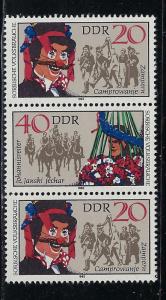 Germany DDR Scott # 2279b (2), 2279e, mint nh, se-tenant, SZd251