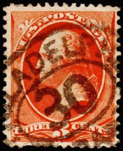 United States Scott 214 (1887) Used G-F, CV $50.00 C