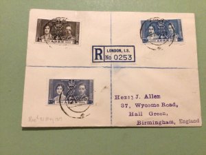 Aden 1947 registered to Birmingham cover  A6538