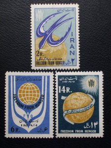 Iran Scott #1240-1242 mnh