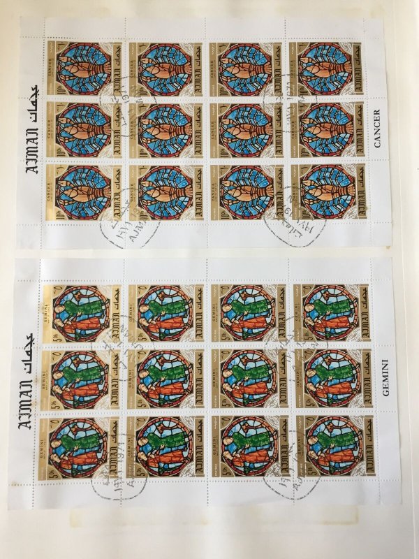 AJMAN Space Rockets MNH Used+Blocks (Apx 80+Stamps) Apr 1617 