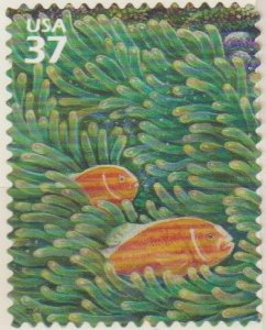 3831a, Single. Pink Anemone Fish & Magnificent Sea Anemone MNH, .37 cent