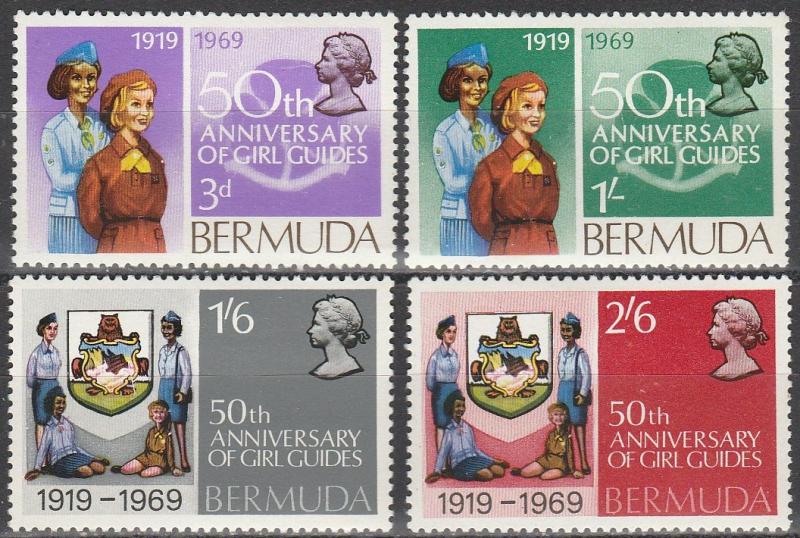 Bermuda #230-33 F-VF Unused  (S3404)