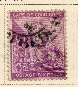 Cape of Good Hope 1884-87 Early Issue Fine Used 6d. 326714