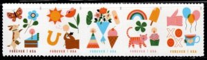 #5803 - 5807 2023 Thinking of You Strip/5 - MNH
