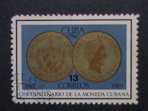 ​CUBA-1965 VERY OLD CUBA STAMPS-50TH ANNIVERSARY-CUBAN MINT - USED-VERY FINE