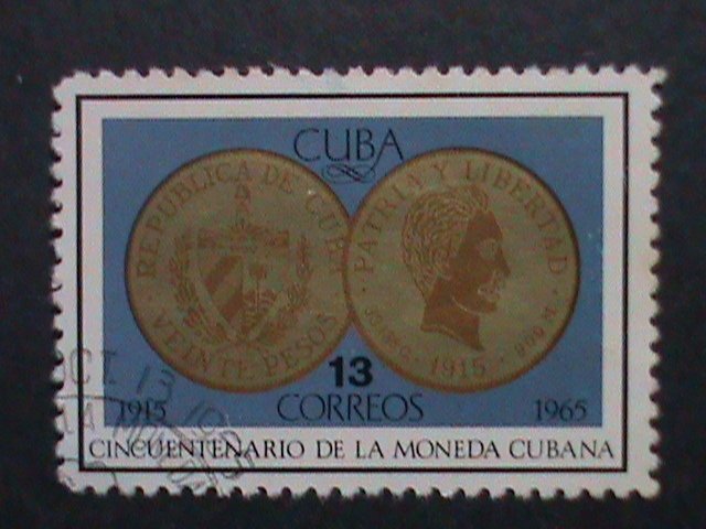 ​CUBA-1965 VERY OLD CUBA STAMPS-50TH ANNIVERSARY-CUBAN MINT - USED-VERY FINE