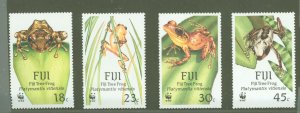 Fiji #591-594  Single (Complete Set) (Wildlife) (Wwf)