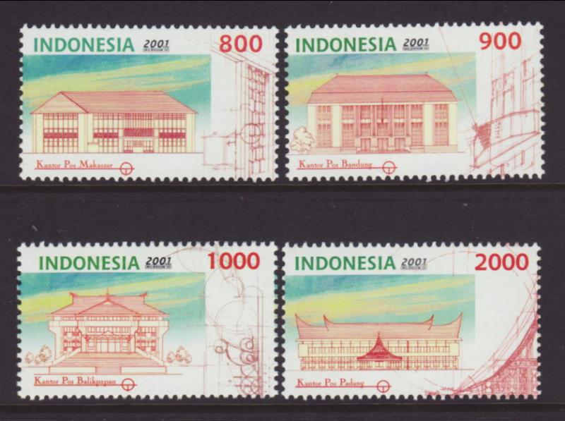 Indonesia 1966-1969 Architure MNH VF