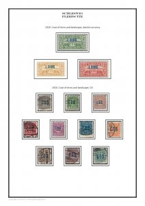 Schleswig Plebiscite 1920 PDF (DIGITAL)  STAMP ALBUM PAGES 