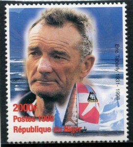 Niger 1998 French Yachtsman TABARLY in memoriam 1 value Perforated Mint (NH)