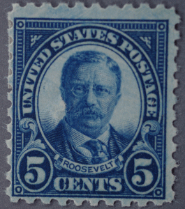 United States #586 5 Cent Roosevelt OG