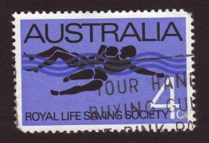 Australia 1966 Sc#421, SG#406 4c Blue Lifesaver USED.