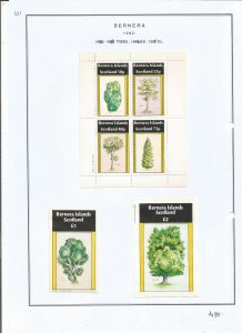 BERNERA -1982 - Trees - Mint Light Hinged - Private Issue