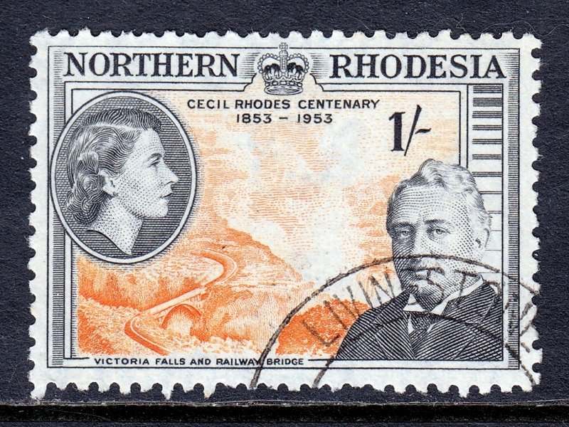Northern Rhodesia - Scott #58 - Used - A few short perfs - SCV $4.25