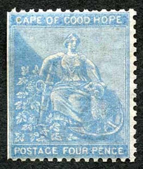 Cape of Good Hope SG24 4d Carmine with frame M/Mint cat 200 pounds