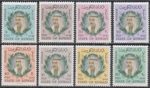 KUWAIT Sc # 302-9 CPL MNH SET of 8 - SHEIK SABAH al SALIM al-SABAH