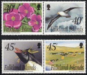 FALKLAND ISLANDS 2002 West Point Island; Scott 821-22, SG 941a, 943a; MNH