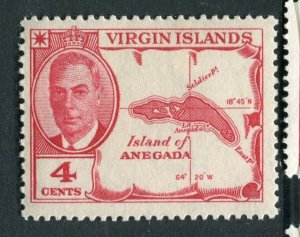 VIRGIN ISLANDS; 1950s early GVI Pictorial issue fine Mint hinged 4c. value